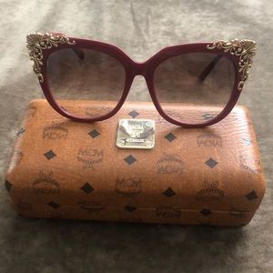 Red cat eye MCM sunglasses